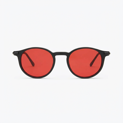 Gafas de luz roja Luminia Ruby para mejorar el sueño y la melatonina en emprendedores.